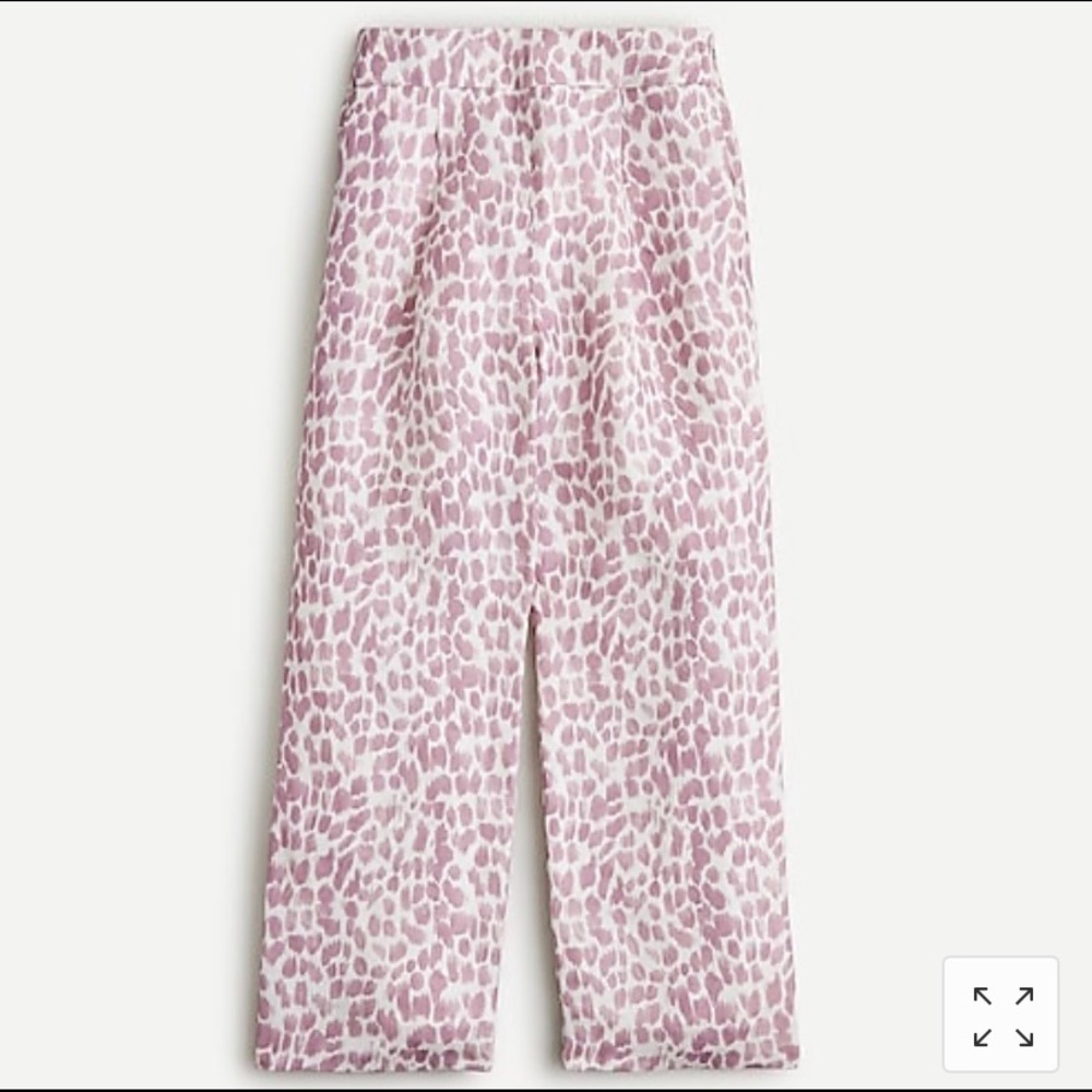 Giraffe print dress pants